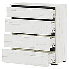 Комод Гретта 4Я Дуб Крафт белый – Антрацит, фото 2