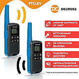 Радиостанция (рация) портативная DECROSS DC63 Blue, фото 2