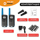 Радиостанция (рация) портативная DECROSS DC63 Blue, фото 3