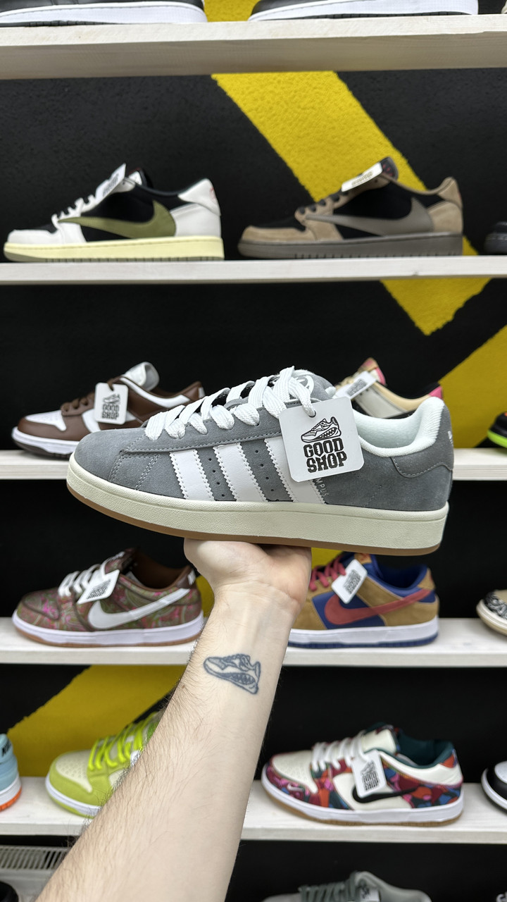 Кроссовки Adidas Campus 00's Grey White Brown