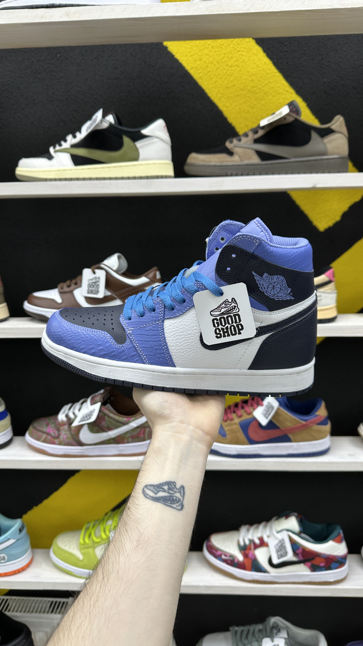 Кроссовки Air Jordan 1 Retro High Purple White Black