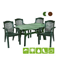 Пластиковая мебель для дачи Премиум 5 (темно-зеленый)