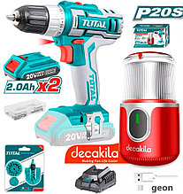 Total TOSLI23013 (шуруповерт, измельчитель, щетки, 2 АКБ)