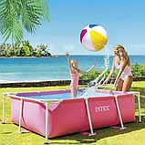 Бассейн каркасный Intex 28266 220x150x60см Розовый, фото 3