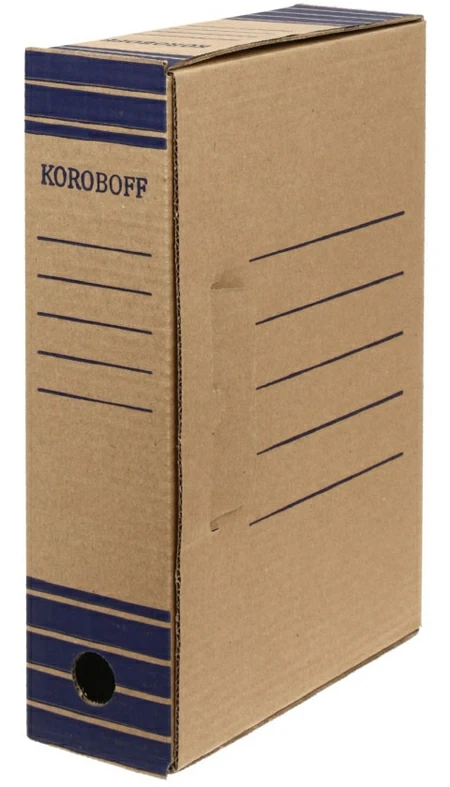 Короб архивный из картона 100мм. 327х100х240мм