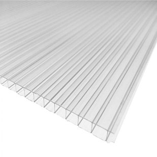 Поликарбонат сотовый прозрачный Evrotek (РФ) 2.8 мм3мм-4мм.