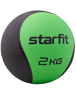 Медбол Starfit  высокой плотности GB-702, 2 кг, зеленый