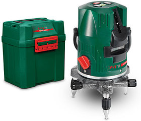 Лазерные уровни DWT используют зелёный лазерный луч, проецируемый в горизонтальной и вертикальной