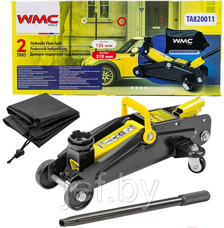 Домкрат подкатной гидравлический 2т WMC TOOLS WMC-TA820011, фото 2