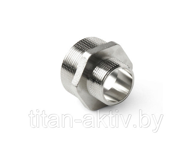 Ниппель ред. нар.-нар. 1"х1/2" никелир. PRO AQUA