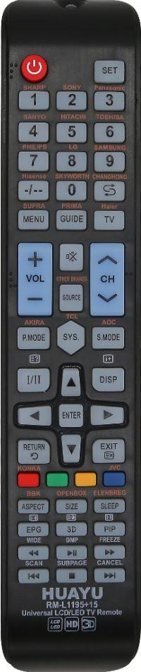 Huayu RM-L1195+15 black ver.2024 универсальный для LCD ТВ корпус AA59-00581A (серия HRM2579)