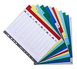 Разделитель на 12 делений А4+ "maxi Exacompta" пластиковый цветной, фото 3