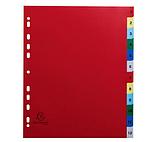 Разделитель на 12 делений А4+ "maxi Exacompta" пластиковый цветной, фото 4