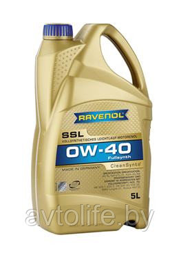 Моторное масло Ravenol SSL 0W-40 8л Акция!