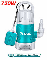 Дренажный погружной насос для сточных вод мощность 750W,TOTAL TWP87506