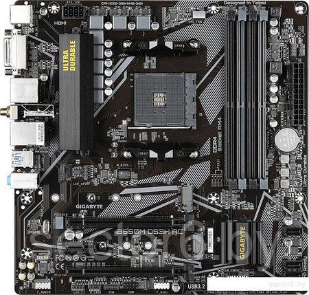 Материнская плата Gigabyte B550M DS3H AC (rev. 1.0/1.1/1.2/1.3), фото 2