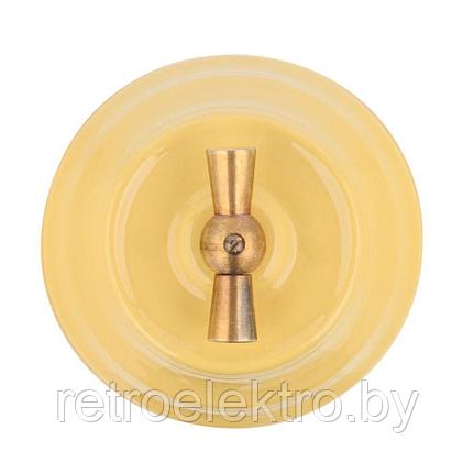 Выключатель керамический Астория 1-клавишный проходной Песочный, Interior Electric, фото 2