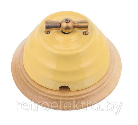 Выключатель керамический Астория 1-клавишный проходной Песочный, Interior Electric, фото 2