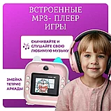 Фотоаппарат детский с моментальной печатью Print camera с ушками, фото 3