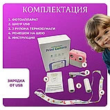 Фотоаппарат детский с моментальной печатью Print camera с ушками, фото 7
