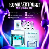 Фотоаппарат детский с моментальной печатью Print Camera с ушками, фото 6