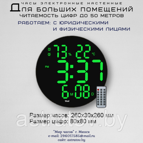 Часы настенные многофункциональные. Секундомер.Таймер.