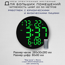 Часы настенные многофункциональные. Секундомер.Таймер.