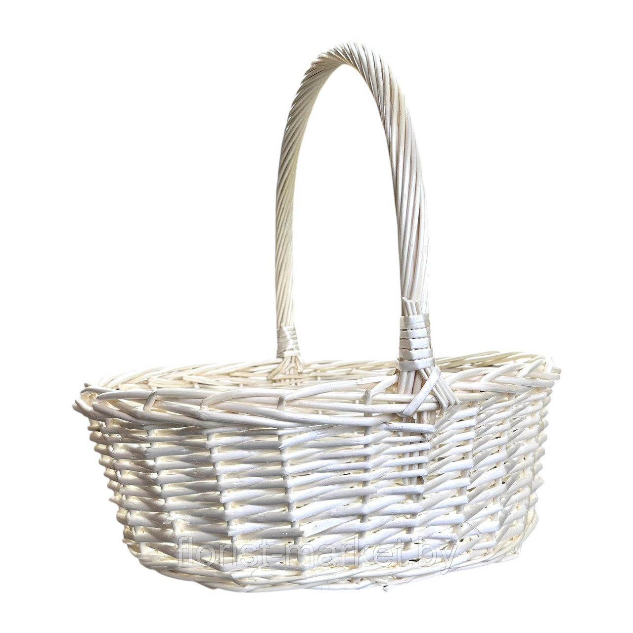 Корзина овальная (ива), 52*43/H45 см, бежевый