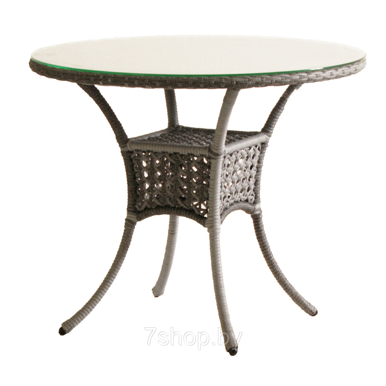 Стол садовый круглый DECO 90 см 5045П Серый