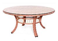 Стол садовый круглый разборный д 1600, капучино