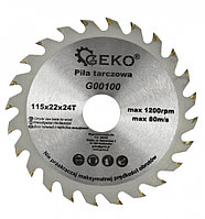Пила дисковая по дереву     115*22*24T "Geko" G00100