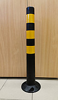 Столбик сигнальный упругий ССУ 750 с 3-мя с/о желтыми полосами (Черный)