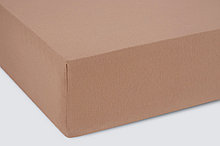 Простыня трикотажная на резинке 160*200*20 капучино ECOTEX