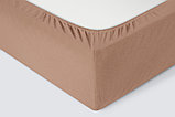 Простыня трикотажная на резинке 160*200*20 капучино ECOTEX, фото 2