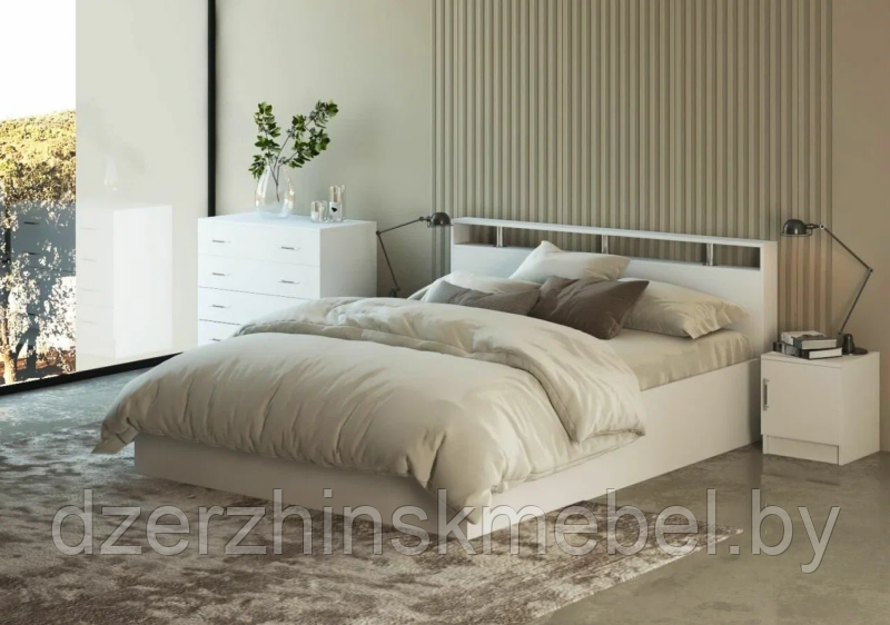 Кровать Арина 1,6м белый