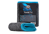 K2 TWISTY PRO 40×60 Двухсторонняя микрофибровая салфетка для сушки и полировки авто