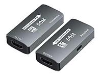 Удлинитель сигнала HDMI UltraHD 4К по витой паре RJ45 (LAN) до 50м MINI, комплект 559192