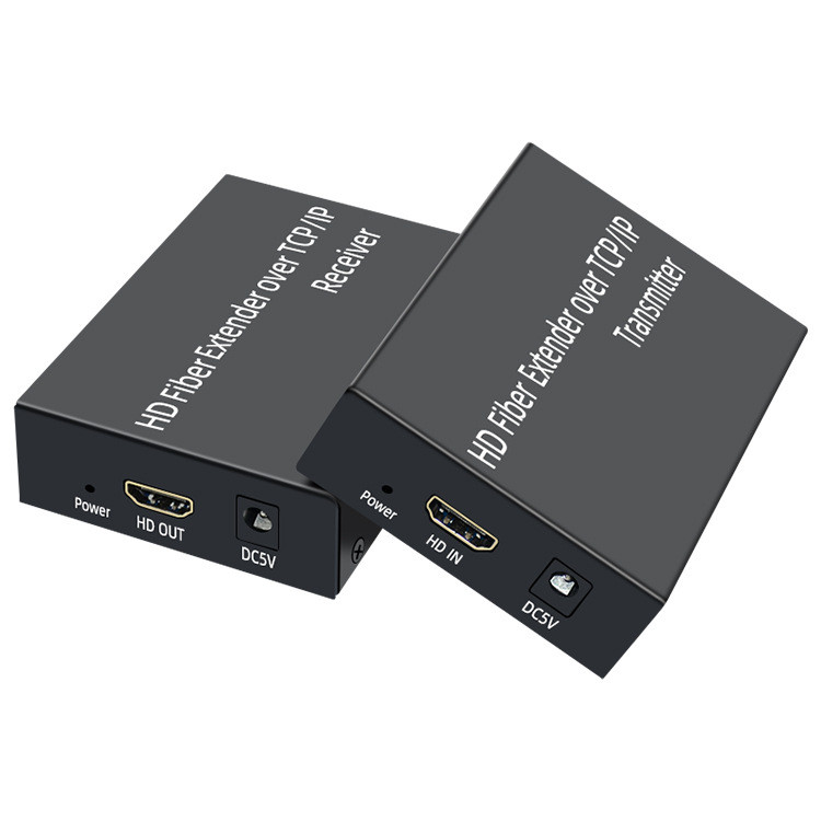 Удлинитель сигнала HDMI по оптоволоконному кабелю SC до 20км, FullHD 1080p, поддержка TCP/IP, комплект 559127, фото 1
