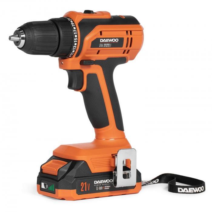 Дрель-шуруповерт аккумуляторная DAEWOO DAA 2122Li SET