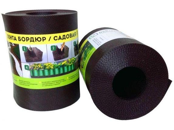 Лента бордюр садовая/газонная "Классика" (9м, h30см, коричн.) (ДОМ МАСТЕРОВ), фото 2