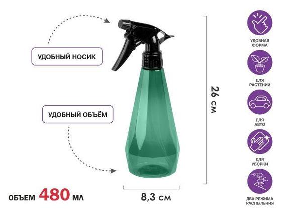 Опрыскиватель ручной 0,48л с пульверизатором, PERFECTO LINEA, фото 2