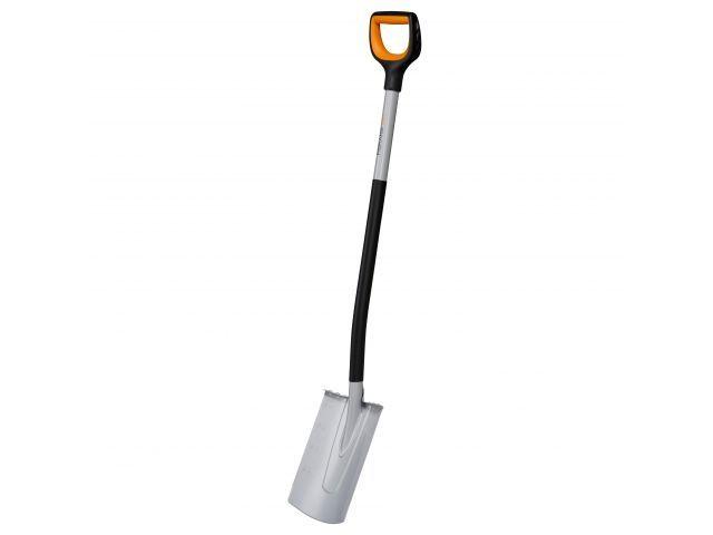 Лопата штыковая с закругленным лезвием Xact FISKARS (серая)