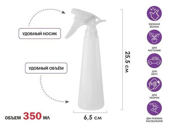 Опрыскиватель ручной 0,35л с пульверизатором, PERFECTO LINEA, фото 2