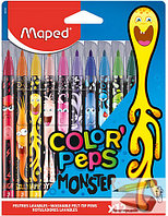Фломастеры Maped Color Peps Monster, 12 штук, арт.845400