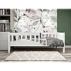 Односпальная кровать из массива сосны Гретта (белая эмаль) 2000х900, 1800х800., фото 2