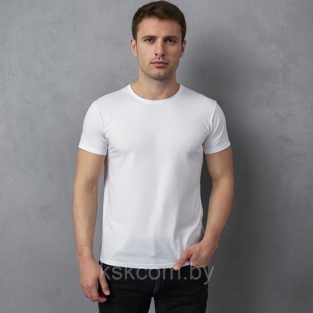 ABRATEX футболка.Размер 52 (XL) . Футболка ХЛОПОК 100%, 180г/м. Белая