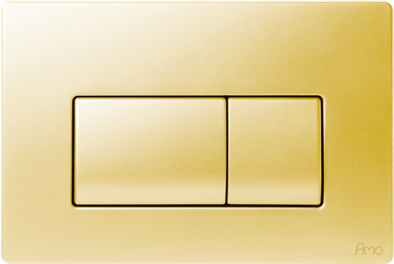 Пластиковая панель смыва AMO Garda (цвет золото матовый) механ., Италия