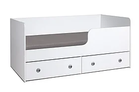 Детская Кровать Аленка Нью с ящиками (белая) 1600х800, 1800х800.
