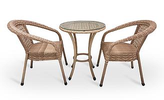 Комплект садовой мебели DECO 2 с круглым столом (капучино)