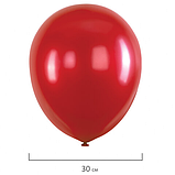 Шары воздушные 30 см, 100 штук, "МЕТАЛЛИК", ассорти, BRAUBERG KIDS, 591878, фото 5